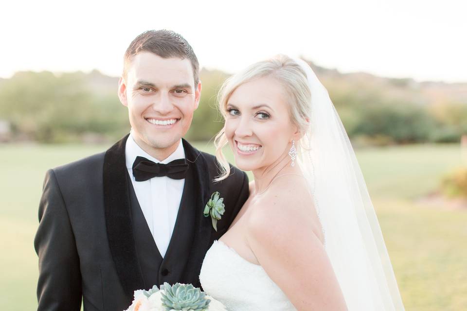 Groom and bride