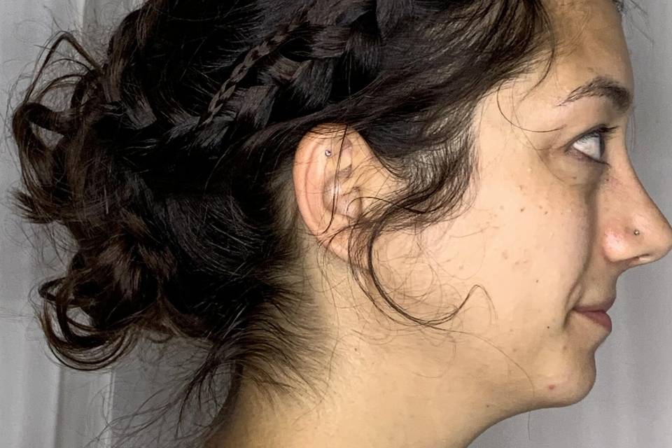 Updo side view