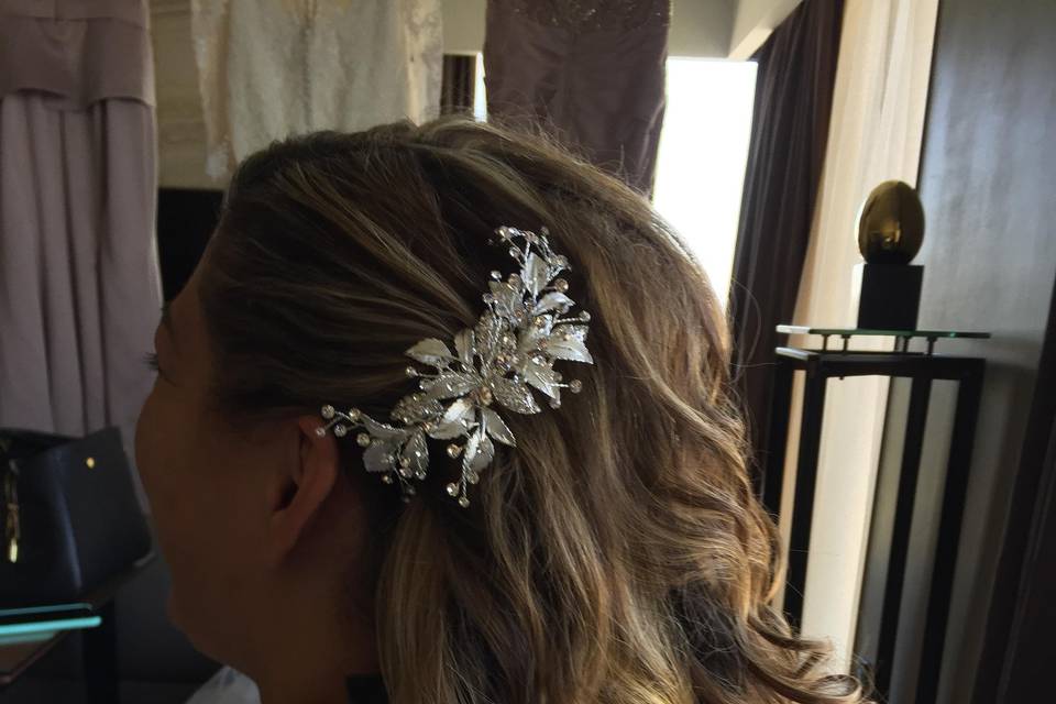 Bridal Hair with curls