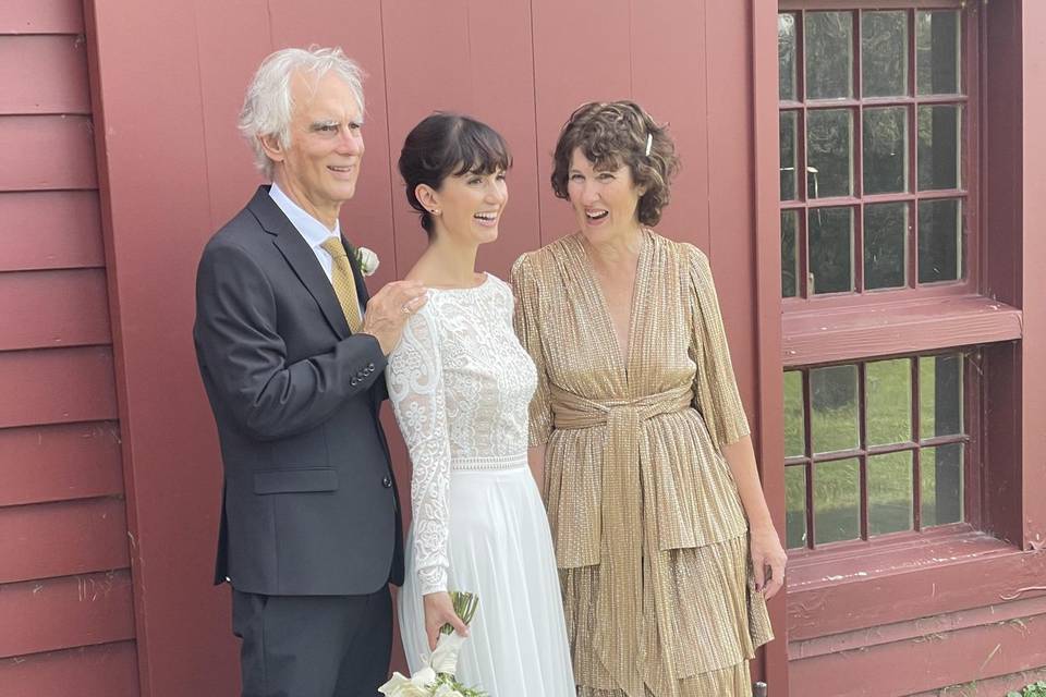 Parents with the Bride
