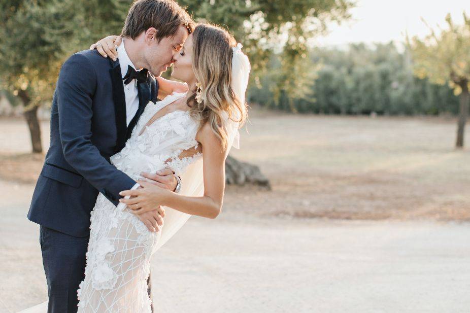 Bride and Groom in Masseria