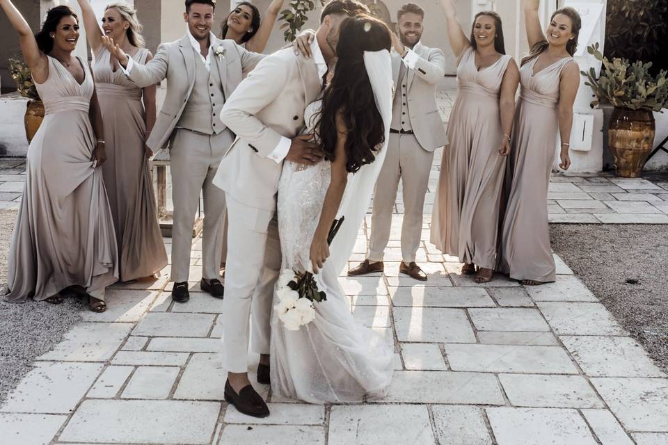 Bride and Groom in Masseria