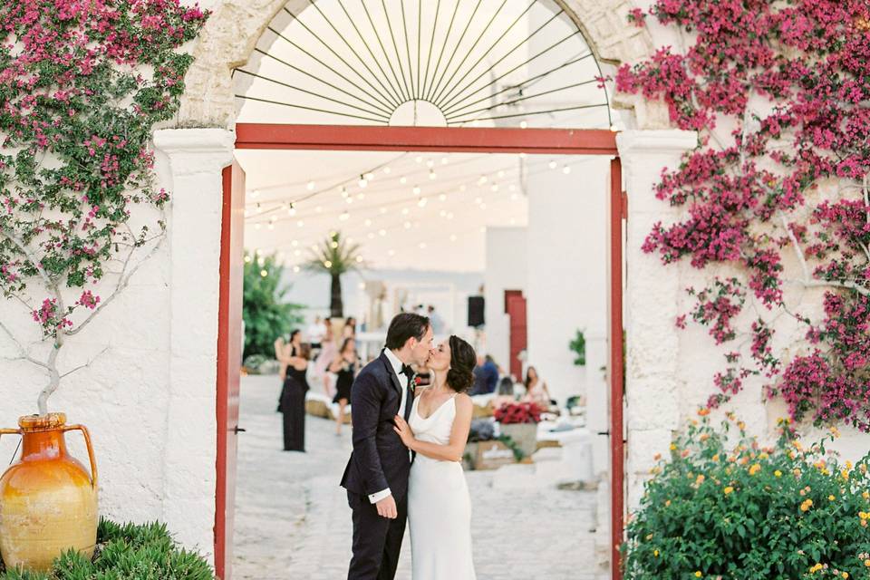 Bride and Groom in Masseria