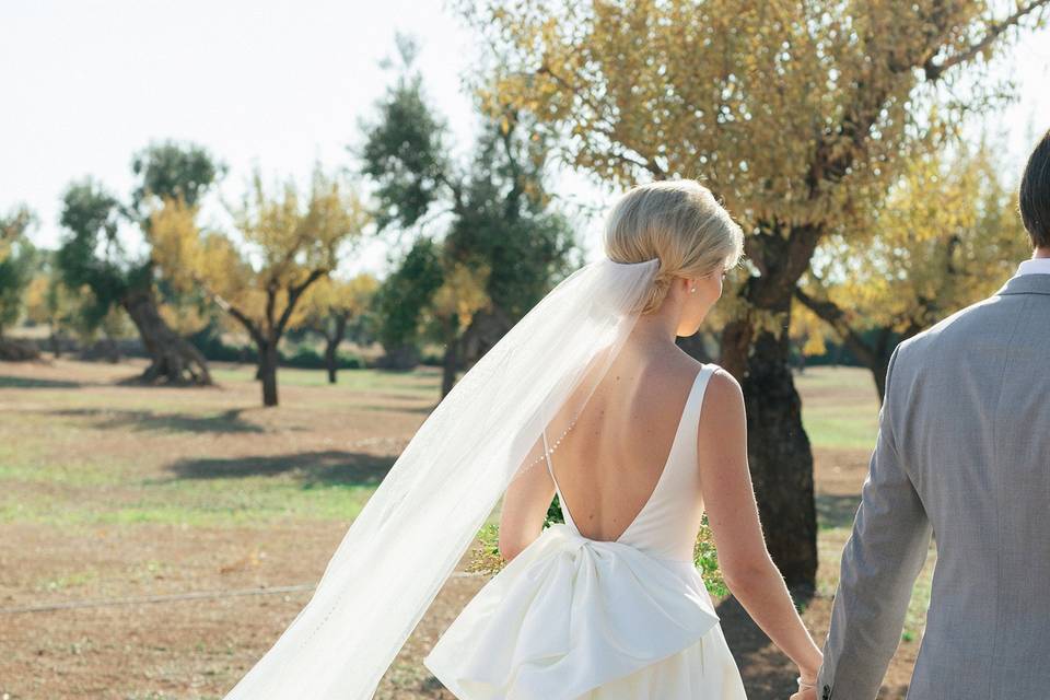 Newlyweds in Puglia