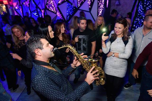 Musicians on the floor