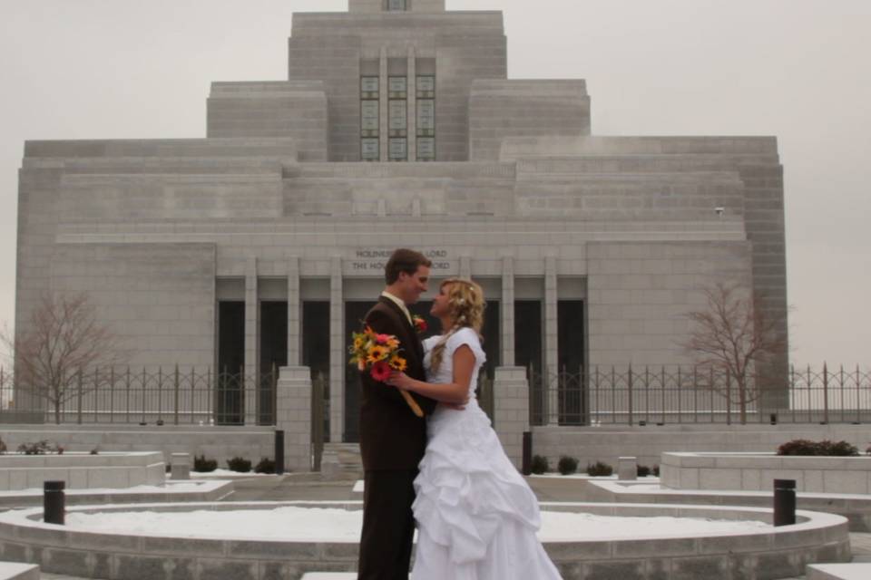 The Temple Edit is an absolute necesity. There is nothing like watching yourselves come out of those temple doors for the first time - man and wife. Your family will love watching this event and putting it with some music is like watching yourselves in your own music video - everyone will fall in love with it. Same-day-edits are available as well to be able to show at the reception that same day. Contact me for more details.
