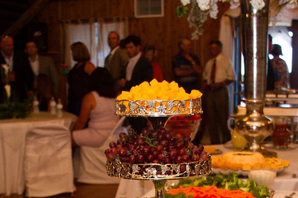 Buffet inside main dining hall