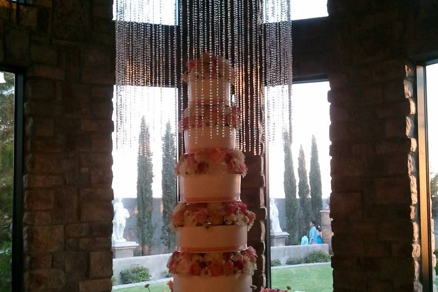 Tall wedding cake