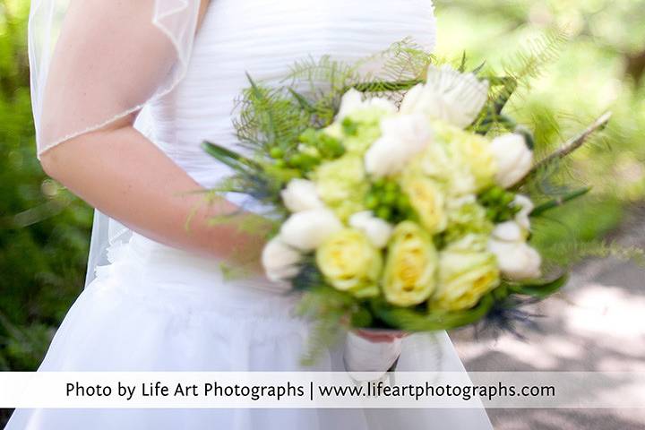 Ildiko after, in her American Wedding dress.