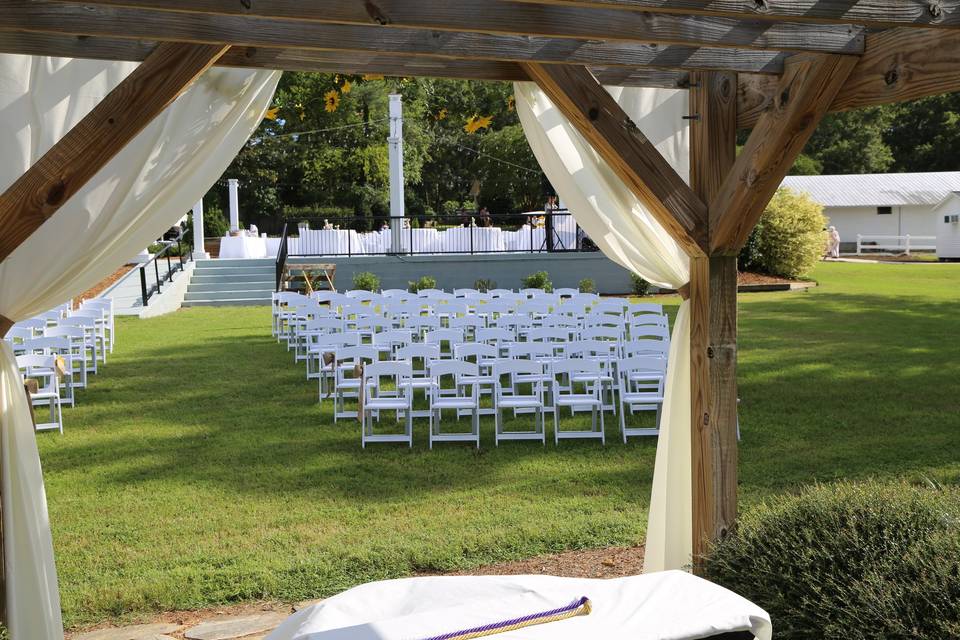 Ceremony at the Pergola