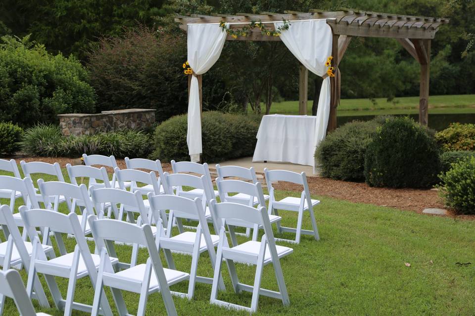 Ceremony at the Pergola