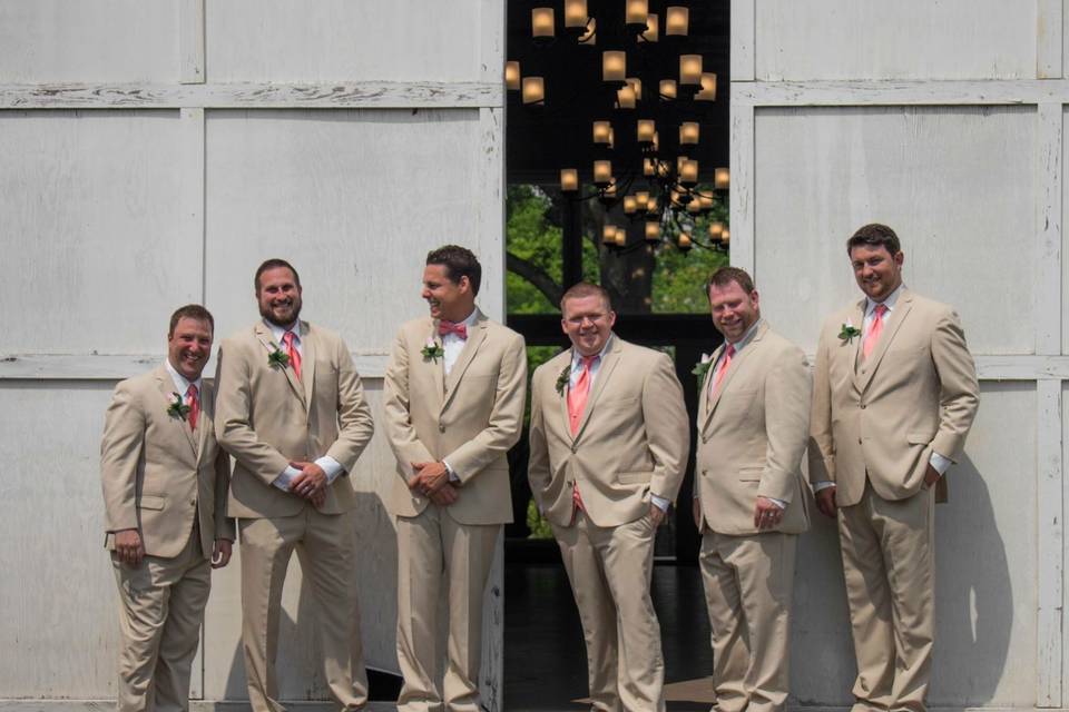 Groom and the groomsmen