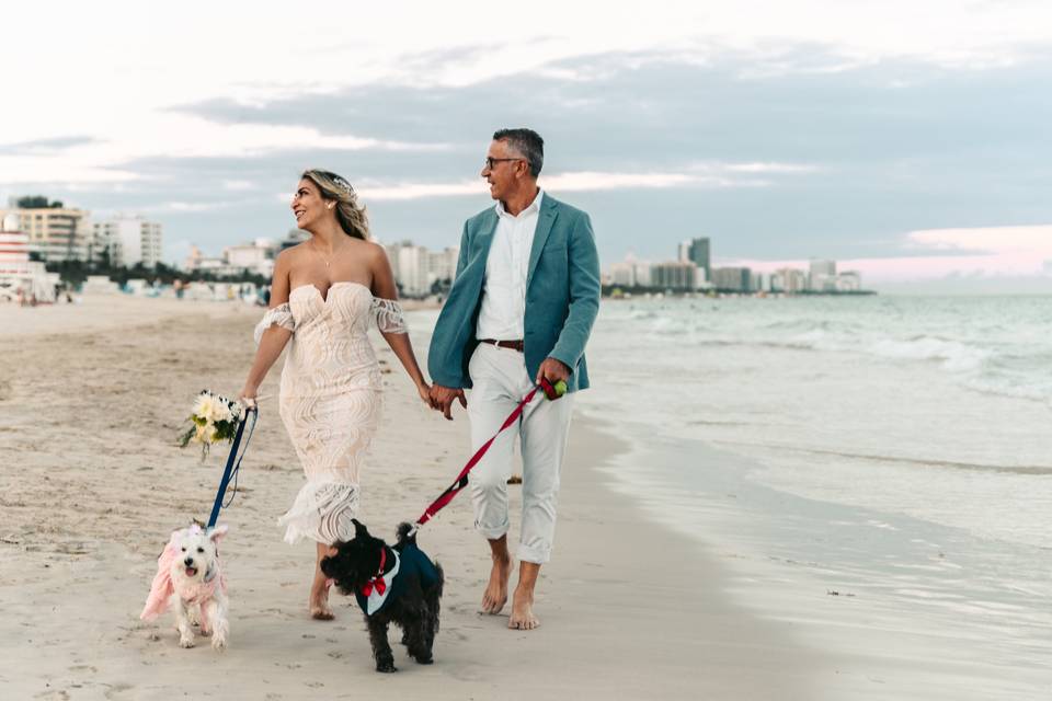 Elopement in South Beach