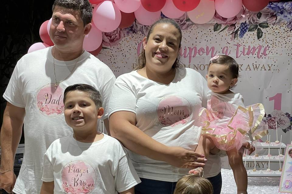1st birthday family shirts