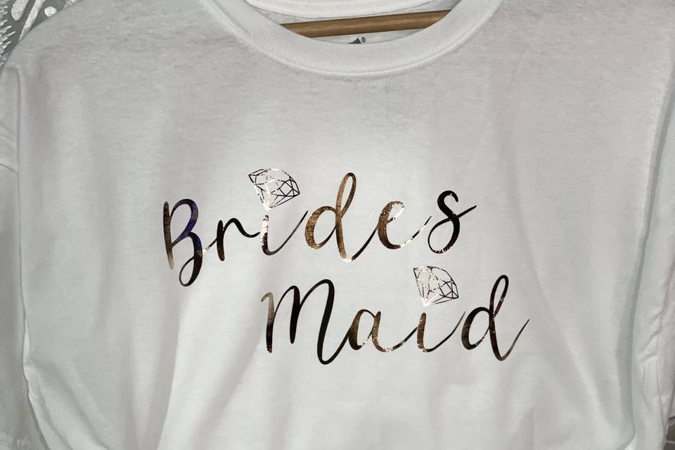 Custom Bridesmaid Shirt