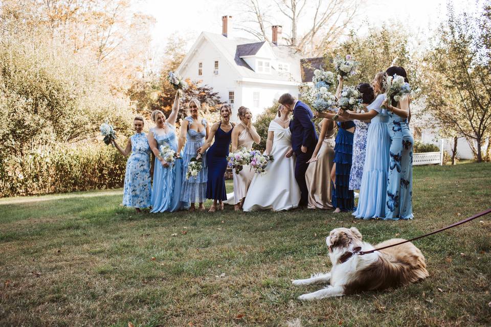 Ceremony in field or gardens
