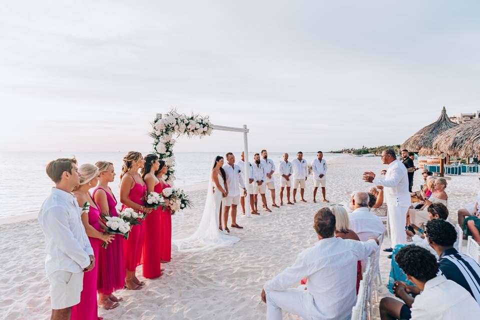 Aruba wedding ceremony