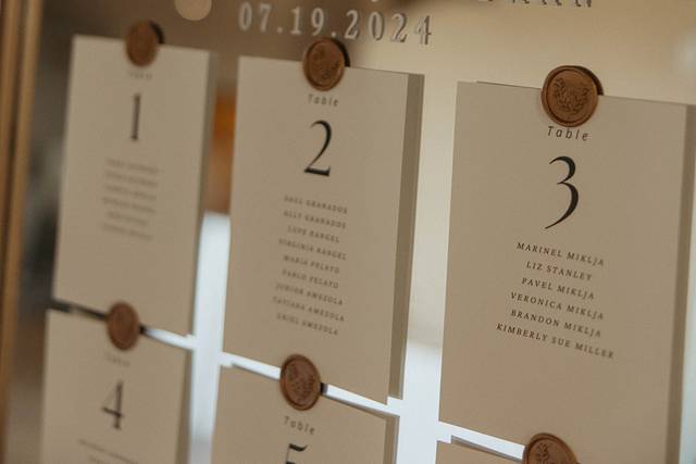 Be Our Guest Seating Chart