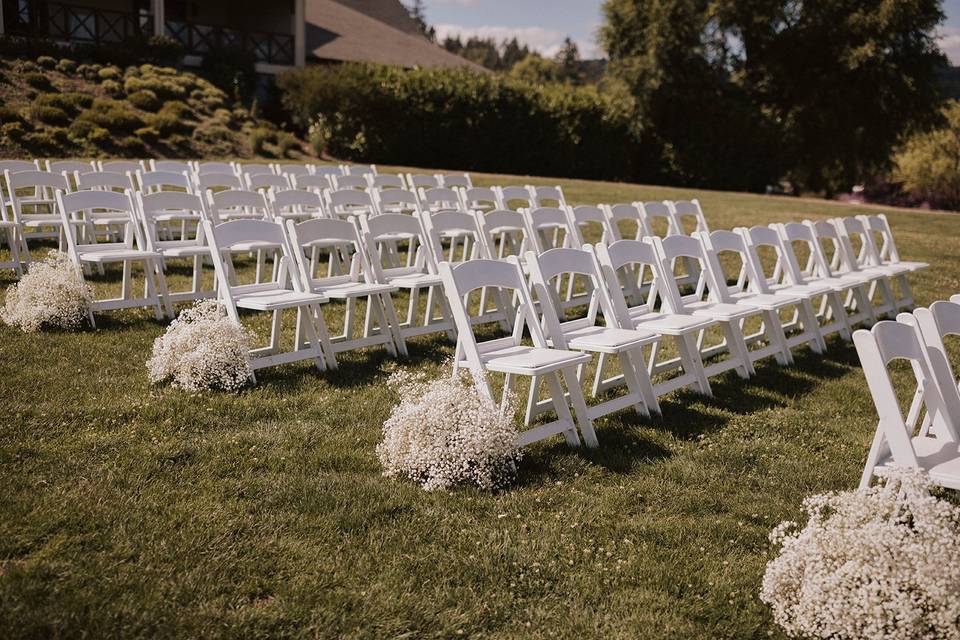 Beautiful ceremony setup