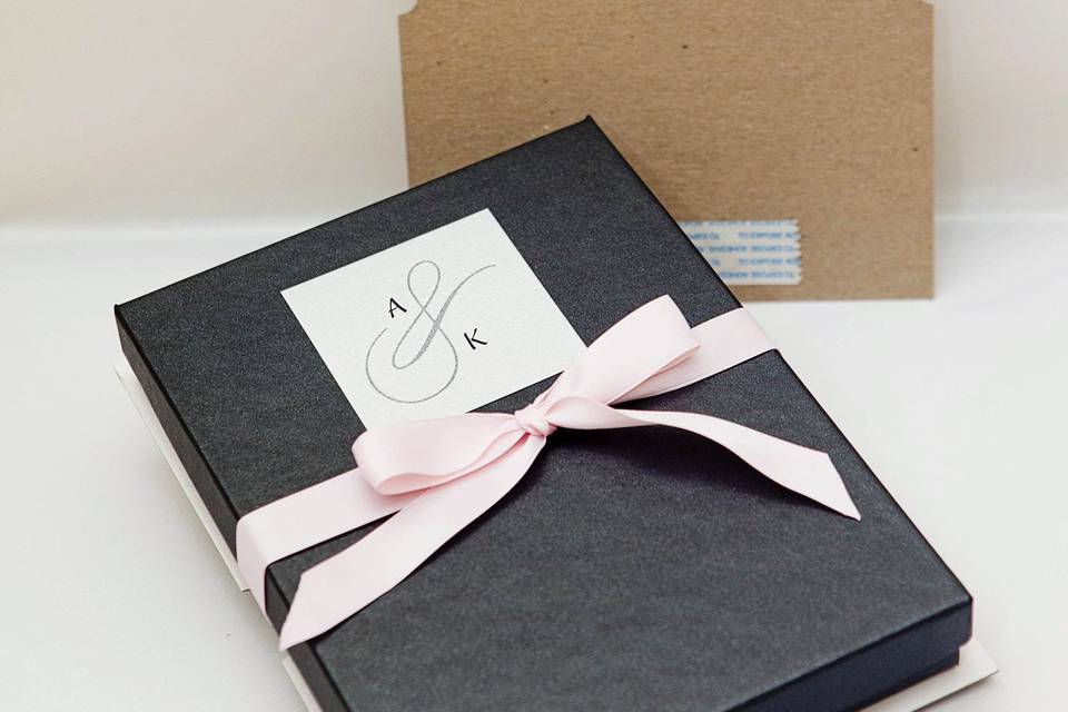 Self-stick Cardboard Backing Pad to anchor ribbon, optional addition to the Shipping Boxes