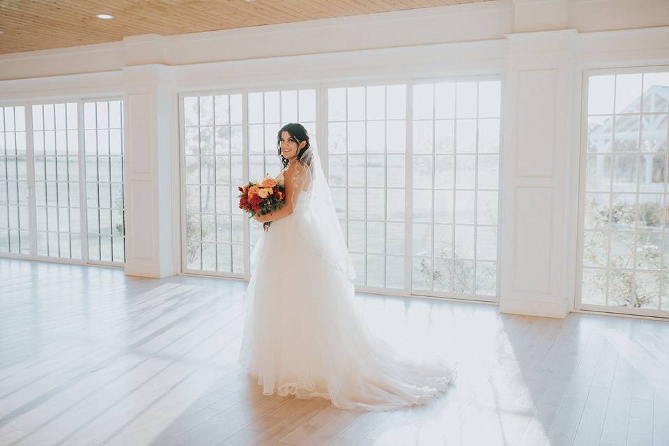 Bridal portrait in Atrium