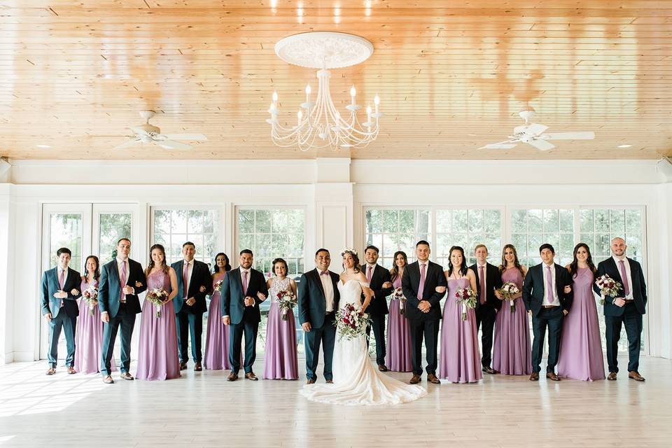 Wedding Party in Atrium