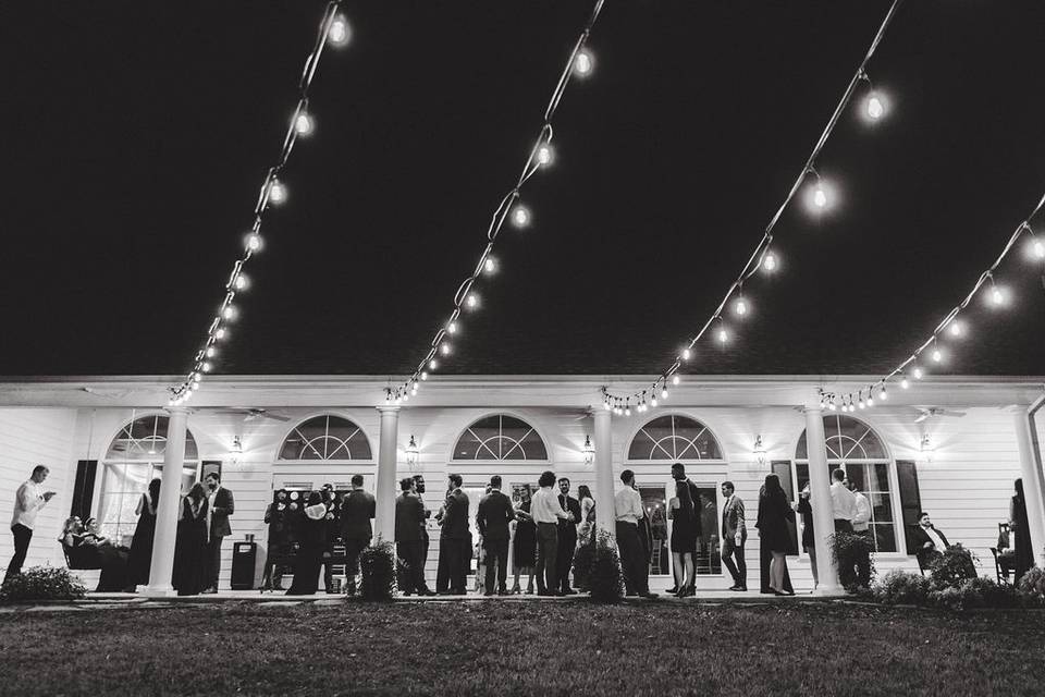 Reception hall backporch