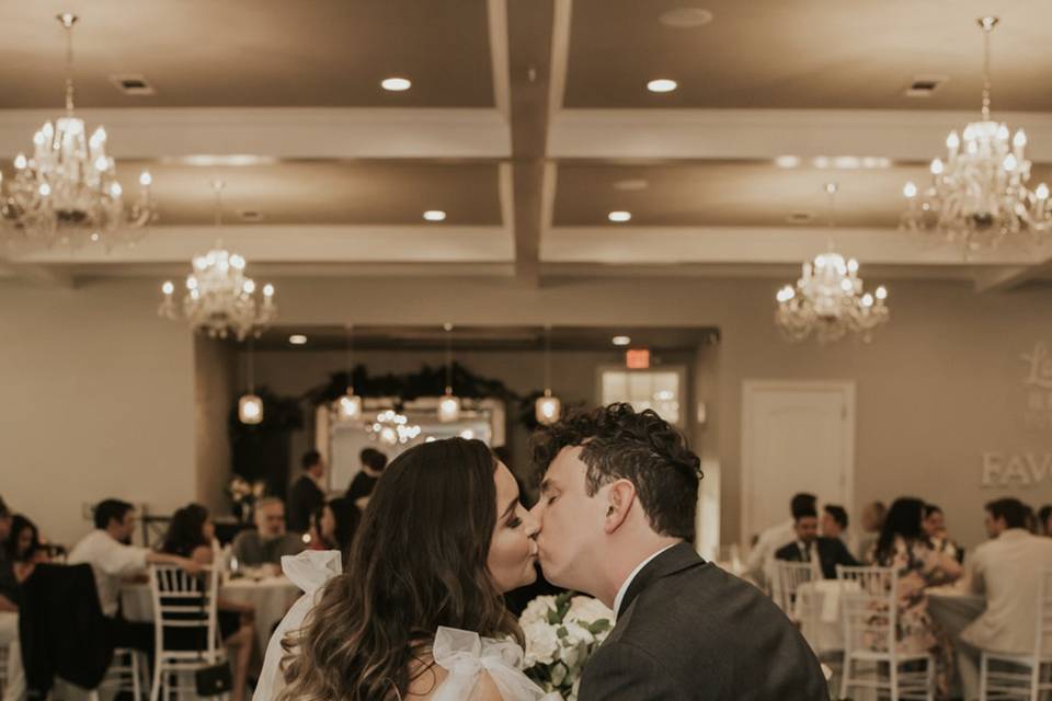 Couple in Reception Hall