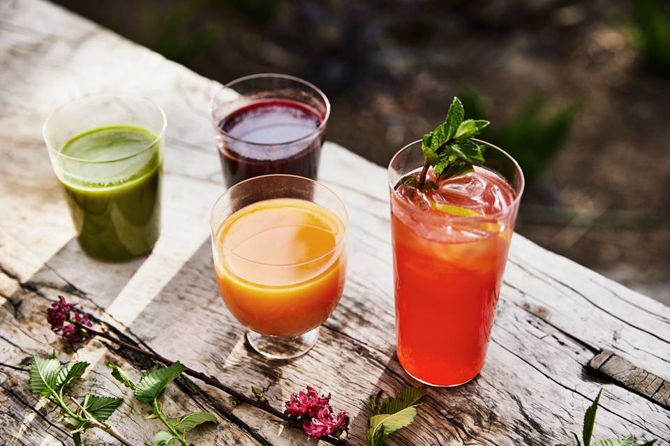 Fresh pressed juices