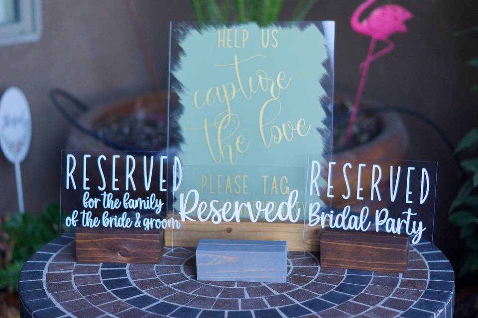 Reserved seating and photo