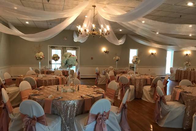 Ballroom with fabric ceiling