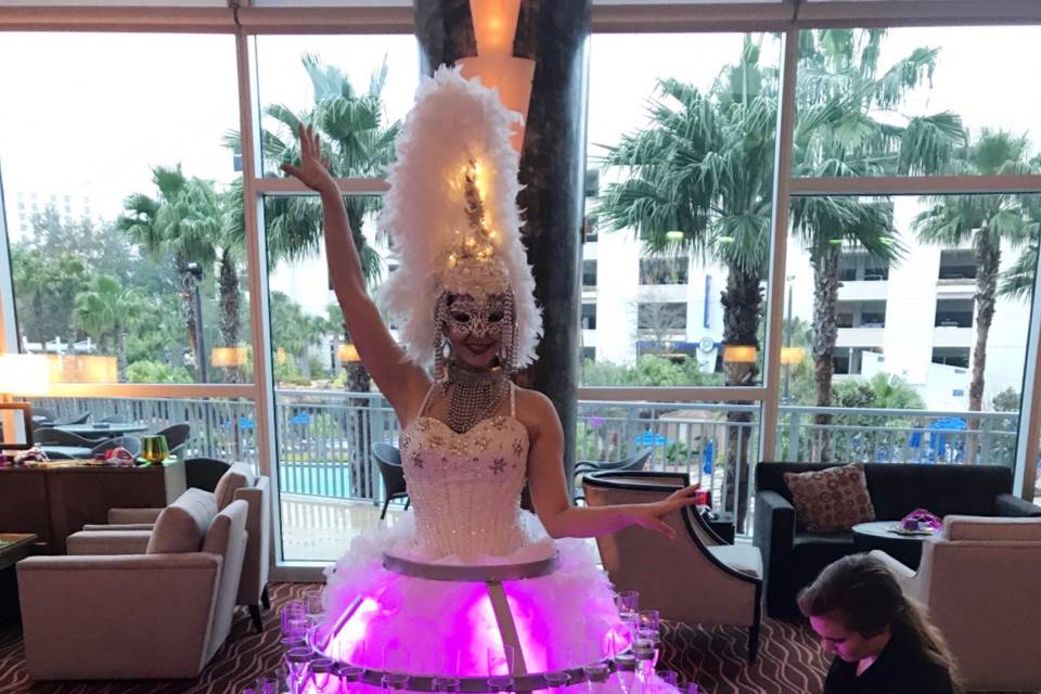 LED Champagne Dress