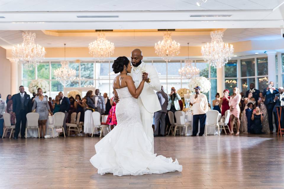 Ballroom and chandeliers