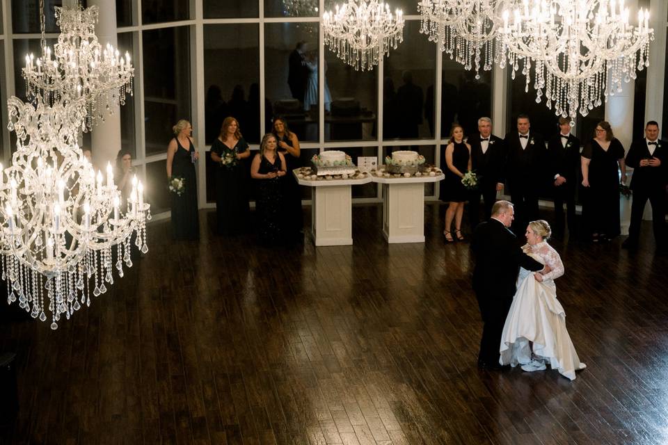 Ballroom and Chandelier