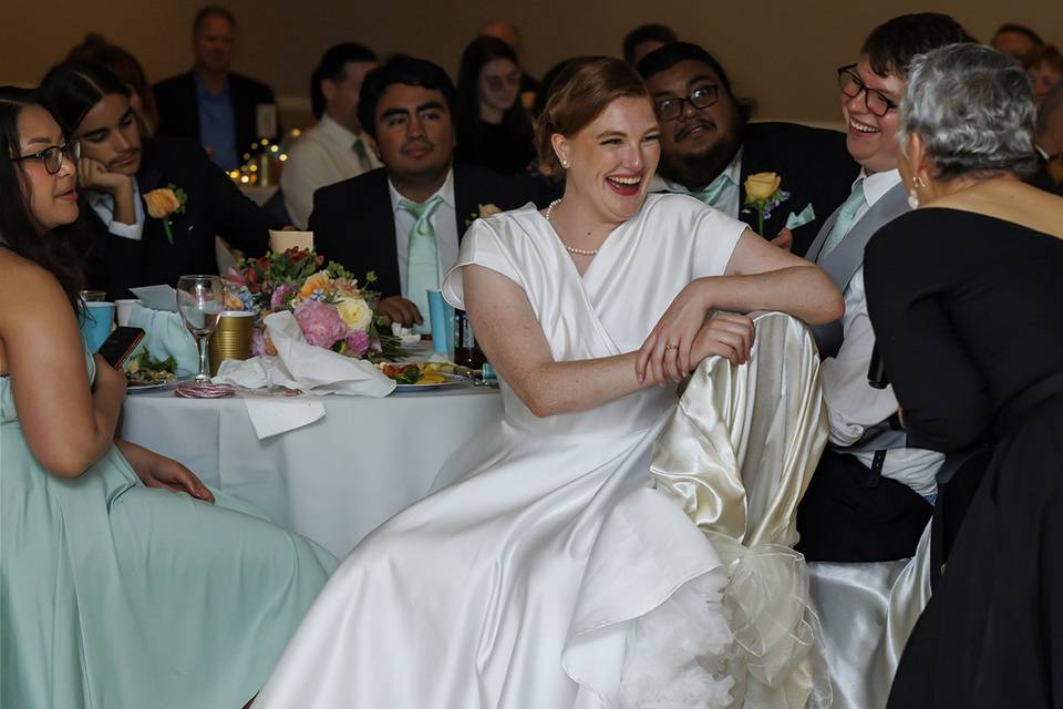 Wedding reception photo