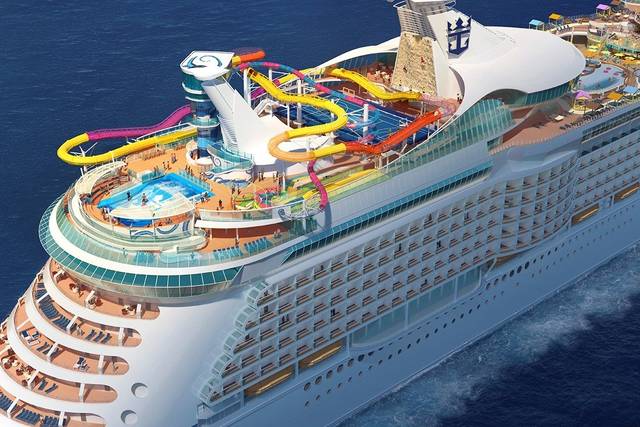 Massive cruise ship