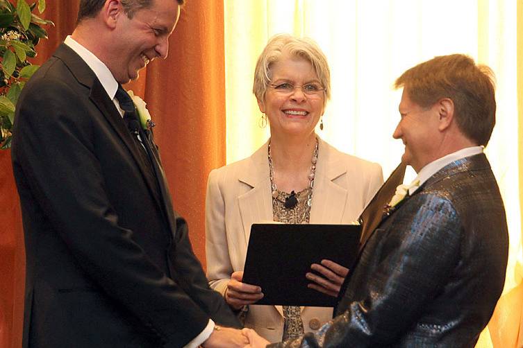 Indoor wedding ceremony