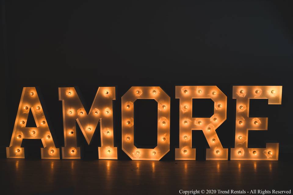 4FT AMORE Marquee Letters