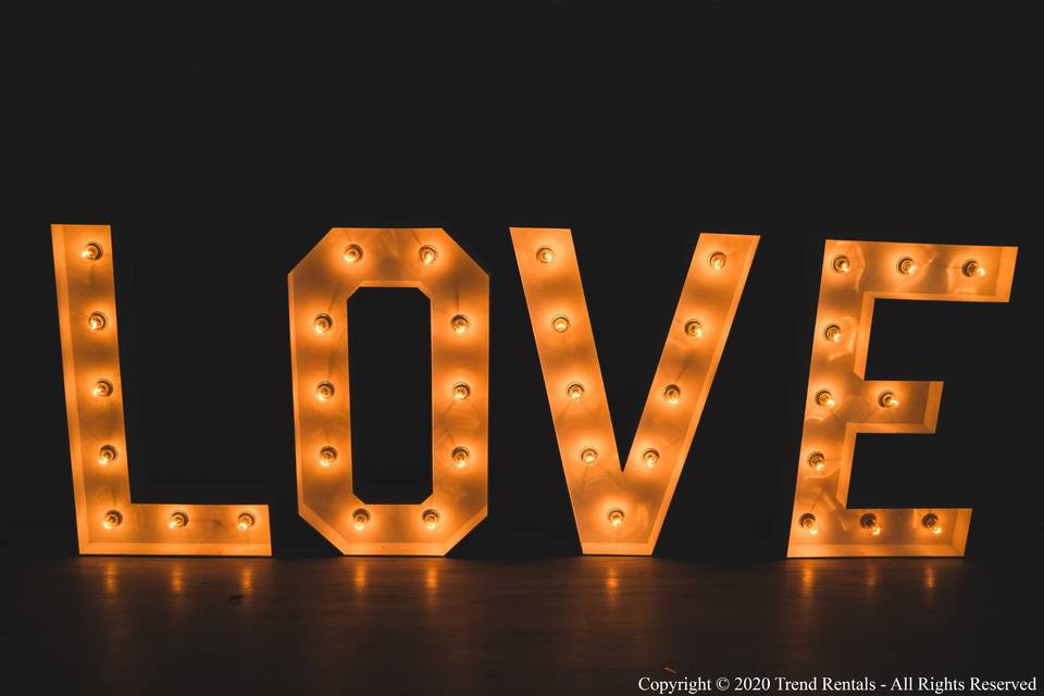 4FT LOVE Marquee Letters