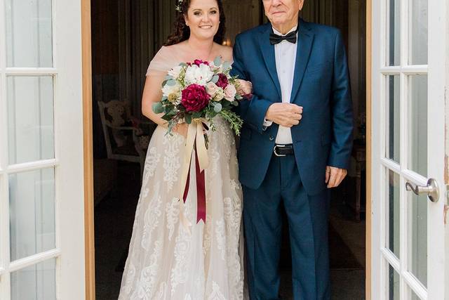 Bride and grandfather