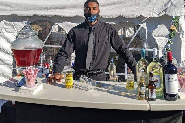 Outdoor bartending