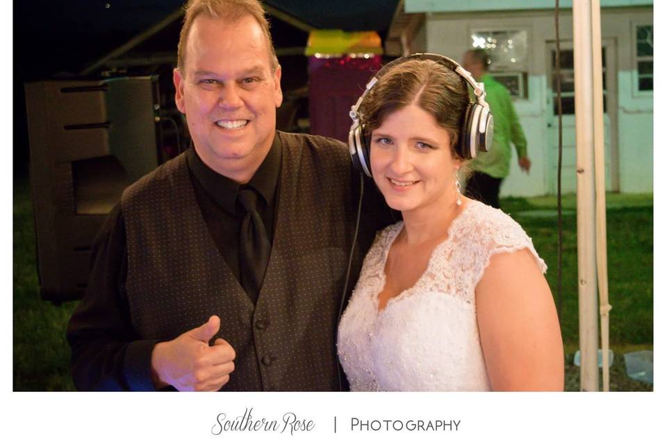 Dj Joe Eastmann and Bride