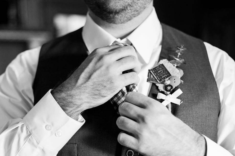 Groom Getting Ready