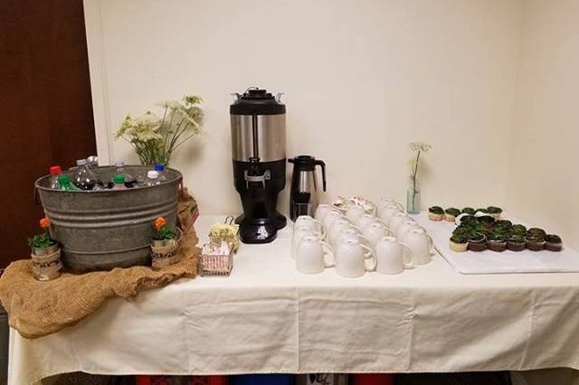 Coffee station set up