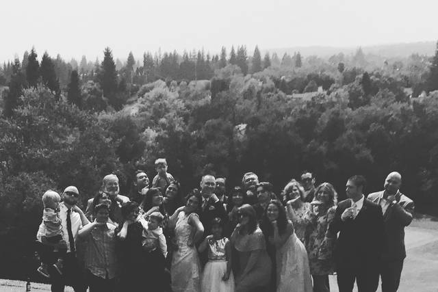 Vintage-style wedding photos