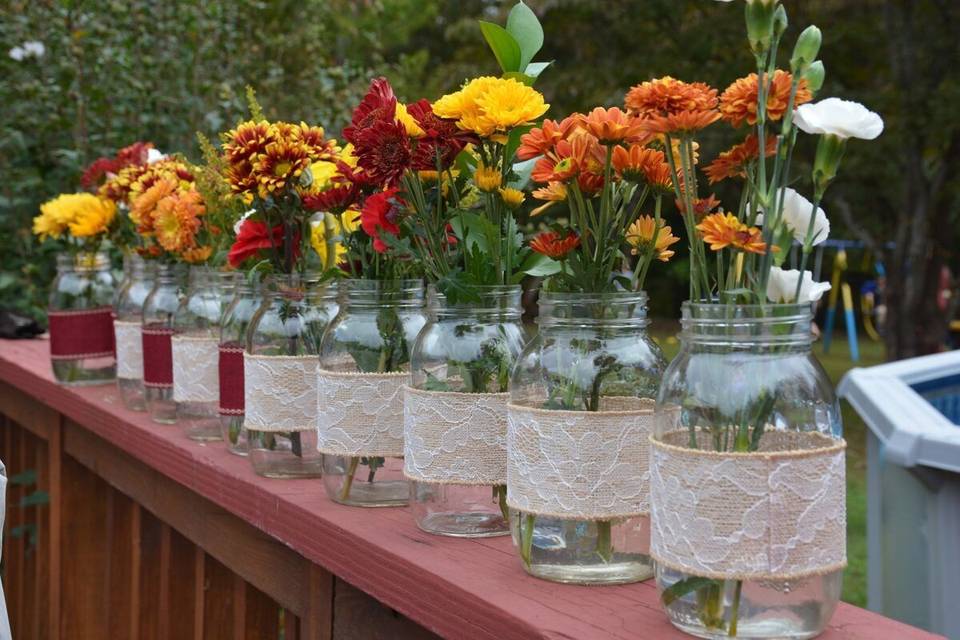 DIY centerpieces