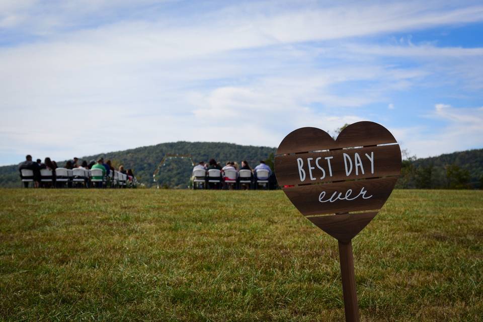 Wedding sign