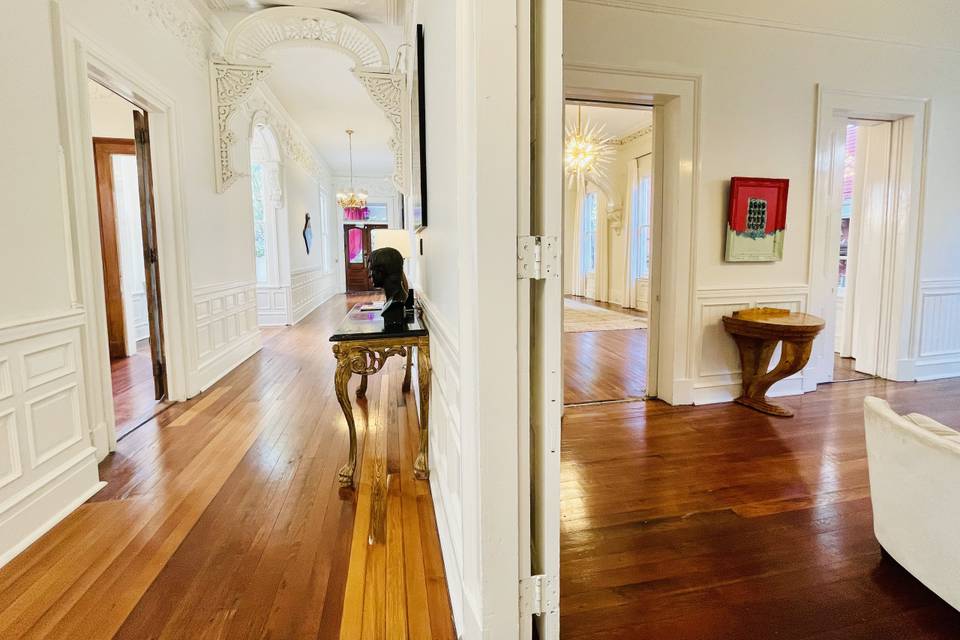 View of Hall, Parlor, Ballroom