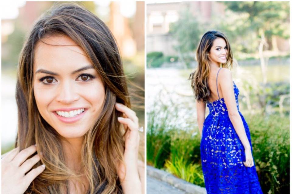Veronica's engagement shoot makeup