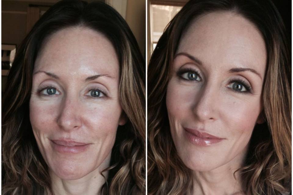 Natural glam on client for her Cavallo Point wedding.